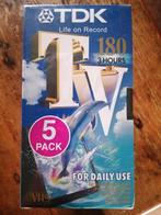 5  TDK VHS videoopname banden nieuw in de verpakking, Alle leeftijden, Ophalen, Nieuw in verpakking, Overige genres