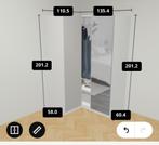Ikea pax kast met hoekelement, Huis en Inrichting, Kasten | Kledingkasten, Ophalen, Gebruikt, 50 tot 75 cm, 200 cm of meer