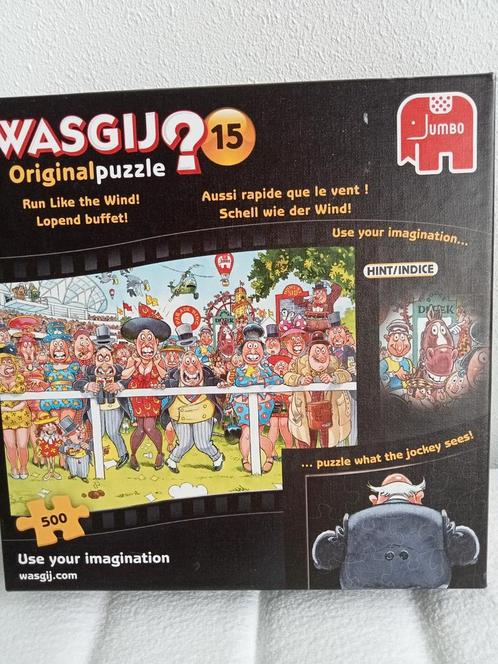Wasgij? Puzzle 500 stukjes nr 15 'lopend buffet', Hobby en Vrije tijd, Denksport en Puzzels, Zo goed als nieuw, Ophalen of Verzenden