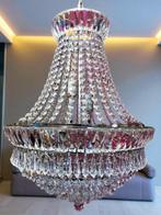 Kristallen kroonluchter swarovski zakkroonluchter zilver, Huis en Inrichting, Lampen | Kroonluchters, Ophalen of Verzenden, Zo goed als nieuw