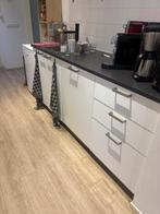 Keukenblok, Huis en Inrichting, Keuken | Keukenelementen, Gebruikt, 150 tot 200 cm, Wit, Ophalen of Verzenden