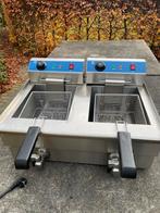 Elektrische friteuse - 2 x 8 liter met aftapkraan, Ophalen, Gebruikt