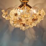2 prachtige vintage murano plafoniers in zeer goede conditie, Huis en Inrichting, Lampen | Plafondlampen, Glas, Hollywood regency