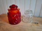 Vintage L.E. Smith Moon and Stars voorraadpotten, 2 stuks, Ophalen of Verzenden
