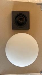 Plafondlamp met basis van bakeliet, Huis en Inrichting, Lampen | Plafondlampen, Ophalen of Verzenden, Zo goed als nieuw