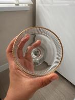 Glazen Coupe met Gouden Rand Vintage Stijl, Antiek en Kunst, Antiek | Glas en Kristal, Ophalen