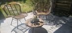 Garden wicker chairs and wooden table, Ophalen, Zo goed als nieuw, Wicker