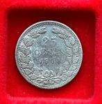 VERSCHILLENDE JAREN 25 cent Wilhelmina 'Portret met Diadeem', Postzegels en Munten, Munten | Nederland, Ophalen, Zilver, 25 cent