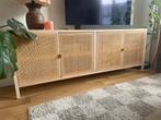Tv-meubel dressoir rotan, 150 tot 200 cm, Ophalen of Verzenden, Zo goed als nieuw, Minder dan 100 cm