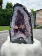 Zeer speciaal Amethist met calciet, Ophalen of Verzenden, Mineraal