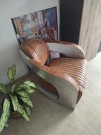 Cognac Lederen Aviator Fauteuil, Ophalen
