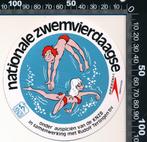 Sticker: KNZB - Nationale Zwemvierdaagse - Rudolf Terlingen, Sport, Ophalen of Verzenden