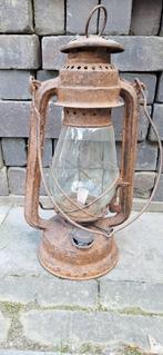 Landelijke brocante antieke lamp, Ophalen of Verzenden