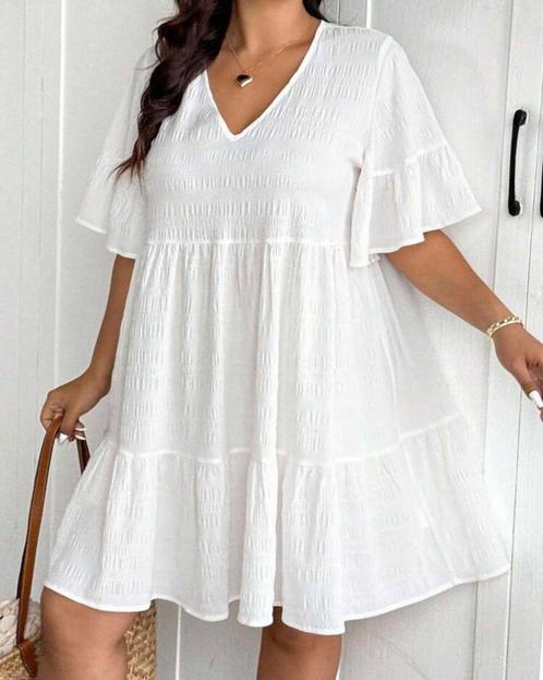 Tuniek Jinthe (54 tm 66) ** NIEUW **, Kleding | Dames, Grote Maten, Nieuw, Blouse of Tuniek, Wit, Verzenden