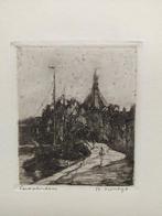 Ets Leidsendam door W. Noordijk, Ophalen of Verzenden