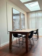 Gert Snel teak eettafel 300 bij 100 cm – robuust & stijlvol, Ophalen, Gebruikt