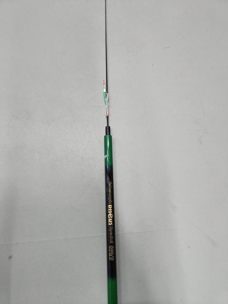 Discus Telescopic Special vaste hengel 5m 5del.+tuigje zgan, Watersport en Boten, Hengelsport | Witvissen, Zo goed als nieuw, Vaste hengel