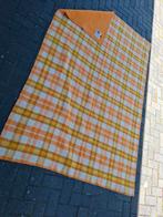 Vintage retro wollen deken kleed plaid woonplaid, Ophalen of Verzenden, Gebruikt