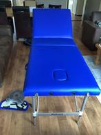 Kibani Massage tafel, opvouwbaar zgan. Blauw, met acessoires, Ophalen, Zo goed als nieuw, Massagetafel