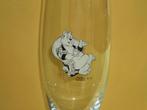 Olivier B. Bommel glas / flute uit 1995 - (Tom Poes), Verzamelen, Stripfiguren, Ophalen of Verzenden, Olivier B, Bommel en Tom Poes
