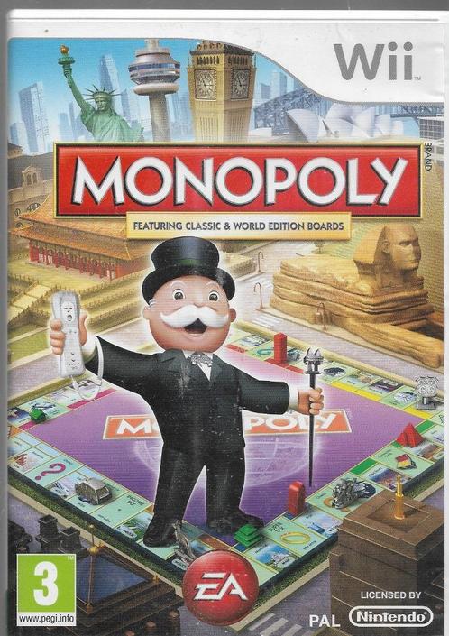 Monopoly (wii), Spelcomputers en Games, Games | Nintendo Wii, Zo goed als nieuw, Puzzel en Educatief, 3 spelers of meer, Vanaf 3 jaar
