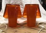 2   IKEA gavik type b1101 oranje glazen schemerlampen, Huis en Inrichting, Lampen | Tafellampen, Ophalen of Verzenden