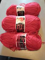 3 Bollen HEMA  Donkerrood Acryl Garen - Mooie Kleur!, Ophalen of Verzenden, Zo goed als nieuw, Breien of Haken, Wol of Garen
