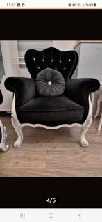 Barok fluewelen bankstellen, Huis en Inrichting, Ophalen of Verzenden, Zo goed als nieuw, 75 tot 100 cm