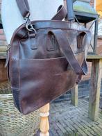 Burkely leren tas leer designer kerst doorgeschuurd, Overige merken, Gebruikt, 25 tot 40 cm, Ophalen of Verzenden