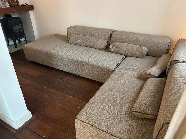 Leolux Ponton – 2x module 200100 cm – lounge design bank, Huis en Inrichting, Banken | Bankstellen, Gebruikt, Hoekbank, Vierpersoons of meer