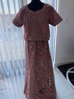 Indiase lehenga en blouse maat 42/44 Bollywood paars, Overige typen, Paars, Maat 42/44 (L), Ophalen of Verzenden