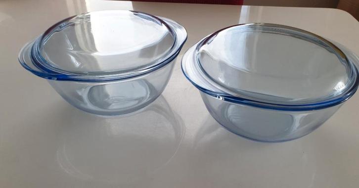 2 Nieuwe Ovenschalen met Deksel, Huis en Inrichting, Keuken | Keukenbenodigdheden, Nieuw, Ophalen