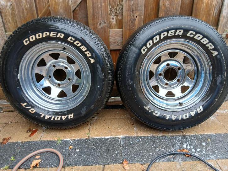 Chevy grote steek American racing & BMW ATS GRAKU 5x120,65, Auto-onderdelen, Banden en Velgen, Band(en), All Season, 14 inch, 275 mm