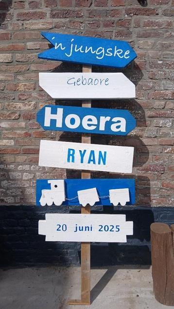 Geboortebord (Jungske) wegwijsbord beschikbaar voor biedingen