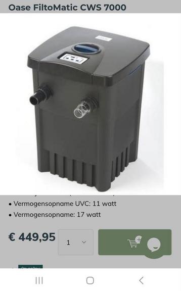 Oase Filtomatic CWS 7000 nieuw!  beschikbaar voor biedingen