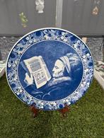 Delfts blauw wandbord Rembrandt's moeder, Ophalen of Verzenden