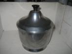 Tabaks pot metaal met deksel retro, Verzamelen, Ophalen of Verzenden, Gebruikt, Tabaksdoos of Verpakking