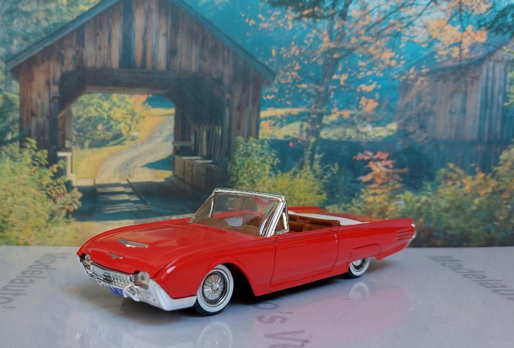 1:43 Ford Thunderbird Mk3 2d convertible 1963; Solido 4504, Ophalen of Verzenden, Gebruikt, Auto, Solido