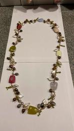 Ketting met prachtige edelstenen 1.00 m lang, Sieraden, Tassen en Uiterlijk, Antieke sieraden, Ophalen of Verzenden, Overige materialen