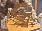 Zilveren miniatuur scharensliep, Antiek en Kunst, Ophalen of Verzenden