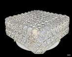 2324 glazen plafonniere massive e27  vintage glas swiet, Huis en Inrichting, Lampen | Plafondlampen, Ophalen of Verzenden, Glas