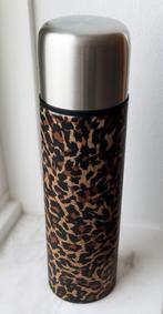 RVS thermosfles. Handmade. Tijgerprint. Decoupage, Ophalen of Verzenden, Nieuw