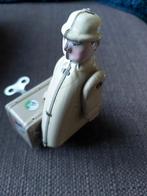 Mini Vintage Blik Wind Up Speelgoed Reiziger (opwindpop), Antiek en Kunst, Curiosa en Brocante, Ophalen of Verzenden