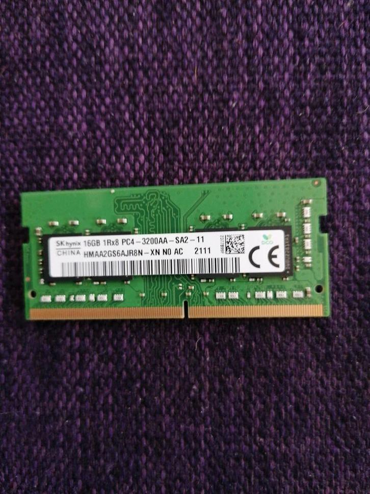 SKHynix 16GB DDR4 3200MHz SODIMM Laptop Geheugen, Computers en Software, RAM geheugen, Zo goed als nieuw, Laptop, 16 GB, DDR4