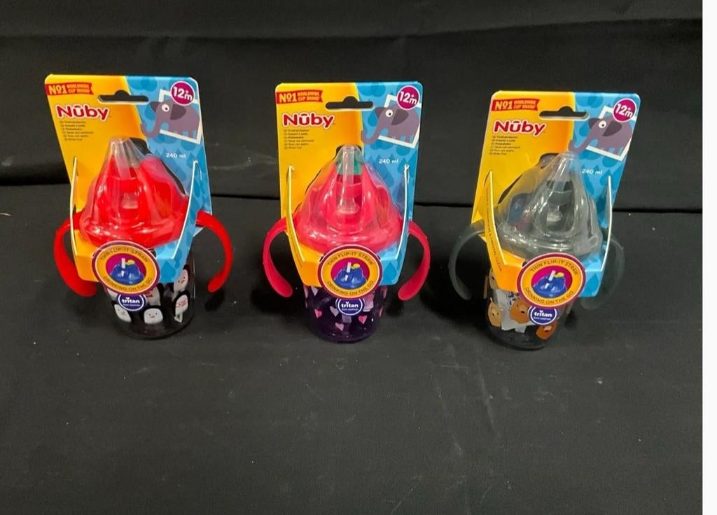 Nubi Anti-Lek Bekers - 3 Kleuren, Kinderen en Baby's, Ophalen of Verzenden, Nieuw, Overige typen