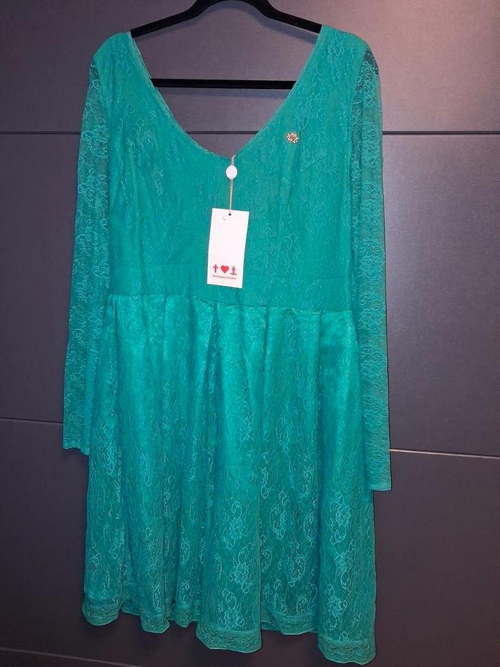 Blutsgeschwister Jurk XL - Nieuw!, Kleding | Dames, Jurken, Nieuw, Maat 42/44 (L), Groen, Knielengte, Ophalen of Verzenden