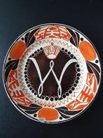 Bord 1898 inhuldiging koningin wilhelmina, Verzamelen, Koninklijk Huis en Royalty, Ophalen of Verzenden, Gebruikt, Nederland, Overige typen