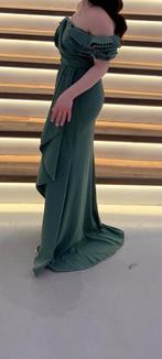 Elegante groene avondjurk, maat 36-38, Kleding | Dames, Gelegenheidskleding, Galajurk, Ophalen of Verzenden, Zo goed als nieuw