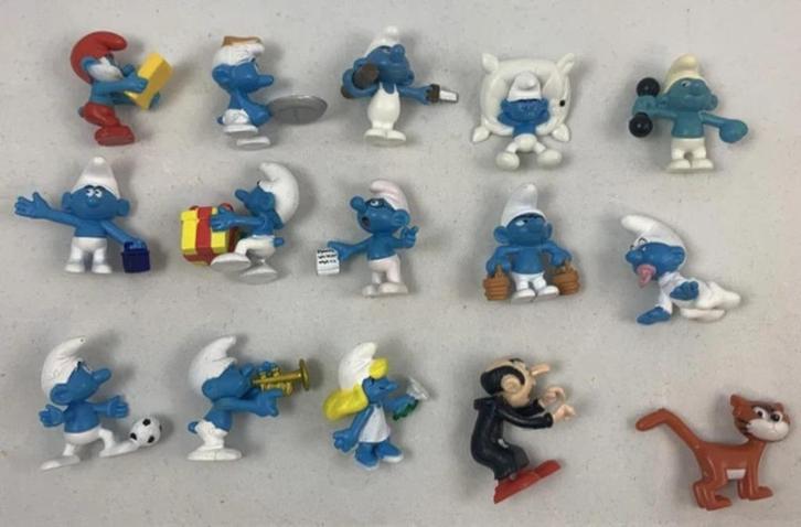 Smurfen figuren set Albert Heijn compleet 15 stuks Peyo AH, Verzamelen, Smurfen, Zo goed als nieuw, Verschillende Smurfen, Verzenden