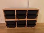 Ikea Trofast kast met zwarte bakken - Zo goed als nieuw, Huis en Inrichting, Ophalen, Zo goed als nieuw